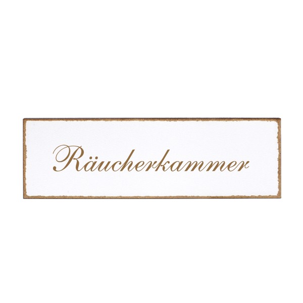 Deko Türschild - Räucherkammer - Schild 150x50cm - Schilder Türschilder