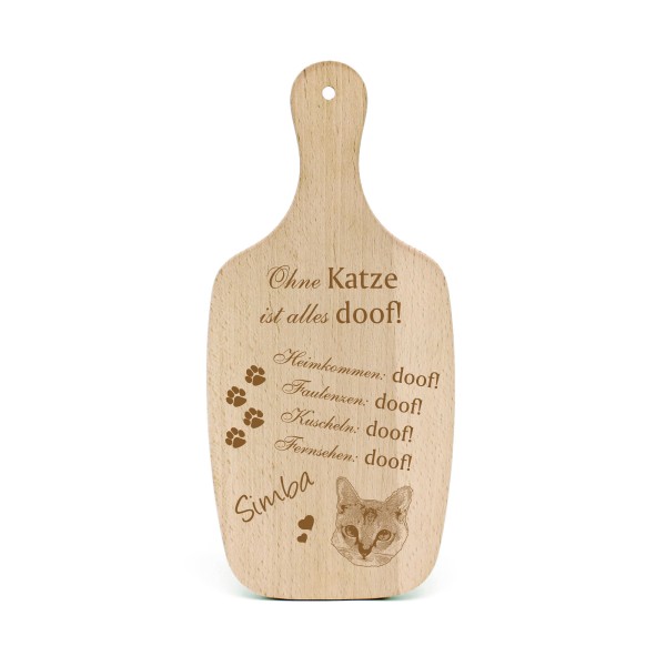 Katzendeko Schild Geschenk Singapura Katze -... Alles Doof- Deko Katzenliebhaber