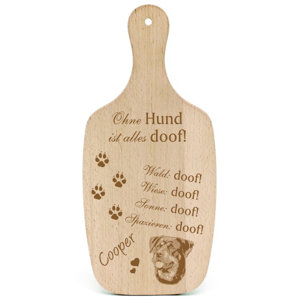 Deko Hundeschild Geschenk Hund Beauceron -...alles Doof-