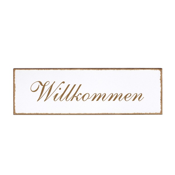 Deko Türschild - Willkommen - Schild 150x50cm - Schilder Türschilder