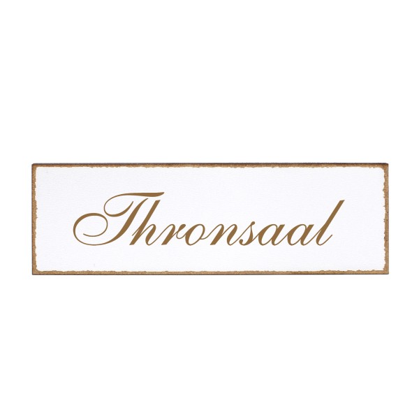 Deko Türschild - Thronsaal - Schild 150x50cm - Schilder Türschilder