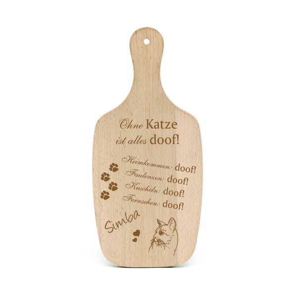 Katzendeko Schild Geschenk Abessinier Katze -... Alles Doof- Deko Katzenliebhaber