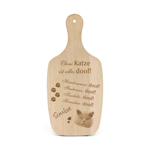 Katzendeko Schild Geschenk Britisch Kurzhaar Katze -... Alles Doof- Deko Katzenliebhaber