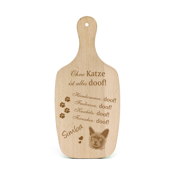 Katzendeko Schild Geschenk Burma Katze Kopf -... Alles Doof- Deko Katzenliebhaber