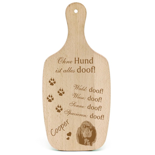 Deko Hundeschild Geschenk Hund Black And Tan Coonhound -...alles Doof-