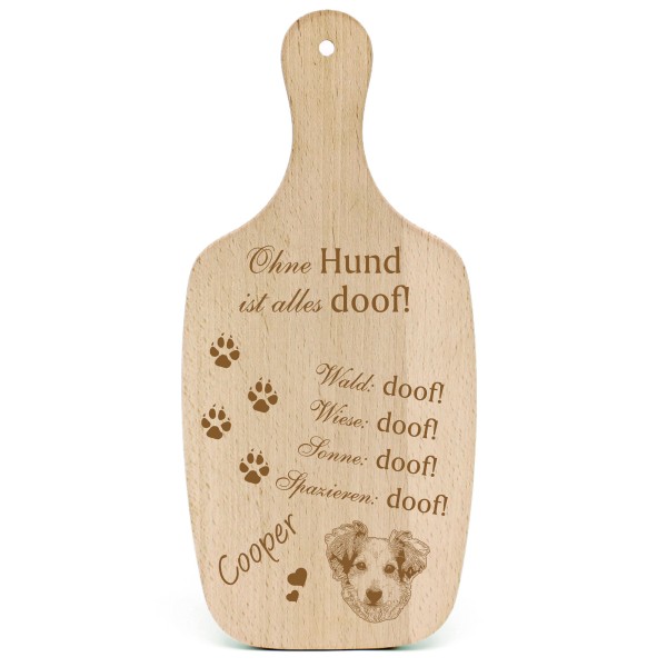 Deko Hundeschild Geschenk Hund Alopekis Kokoni -...alles Doof-