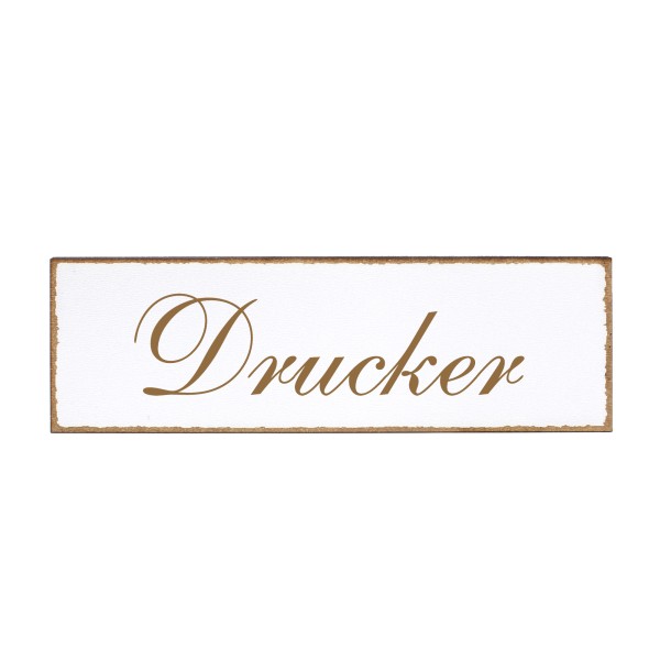 Deko Türschild - Drucker - Schild 150x50cm - Schilder Türschilder