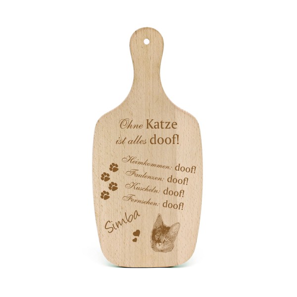 Katzendeko Schild Geschenk Savannah Katze -... Alles Doof- Deko Katzenliebhaber