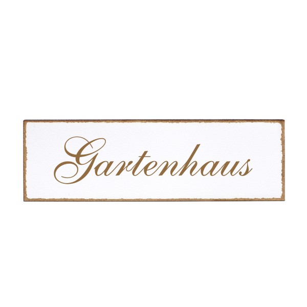 Deko Türschild - Gartenhaus - Schild 150x50cm - Schilder Türschilder