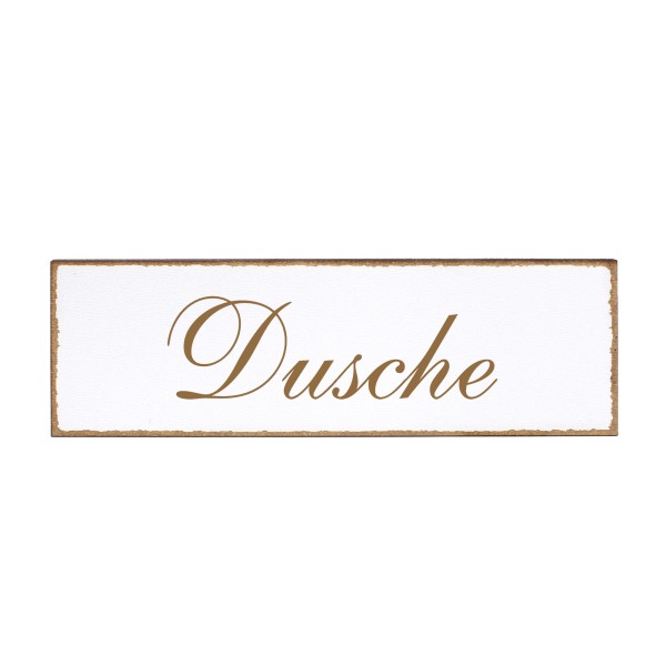 Deko Türschild - Dusche - Schild 150x50cm - Schilder Türschilder