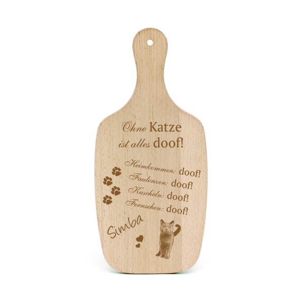 Katzendeko Schild Geschenk Kartäuser Katze -... Alles Doof- Deko Katzenliebhaber