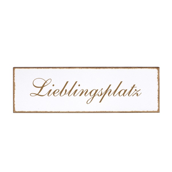 Deko Türschild - Lieblingsplatz - Schild 150x50cm - Schilder Türschilder