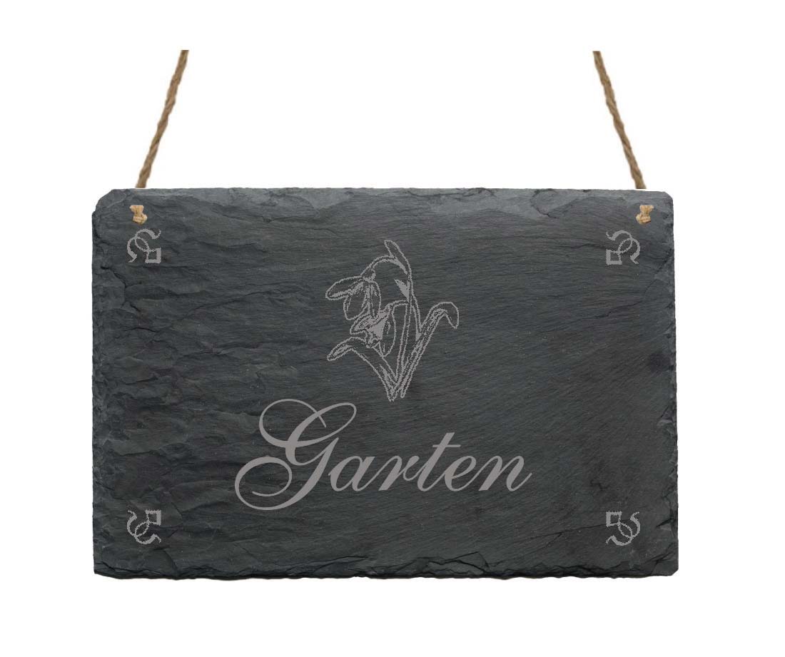 Schiefertafel &quot;Garten&quot;