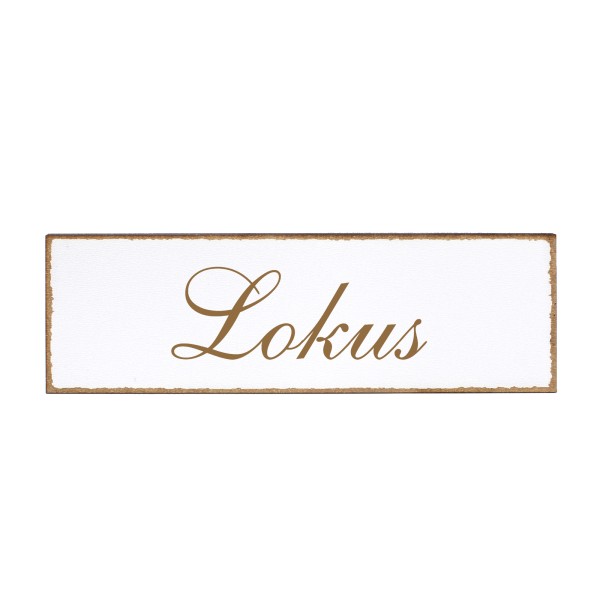 Deko Türschild - Lokus - Schild 150x50cm - Schilder Türschilder