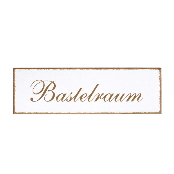 Deko Türschild - Bastelraum - Schild 150x50cm - Schilder Türschilder