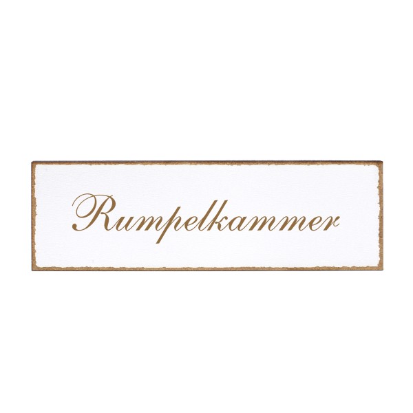 Deko Türschild - Rumpelkammer - Schild 150x50cm - Schilder Türschilder