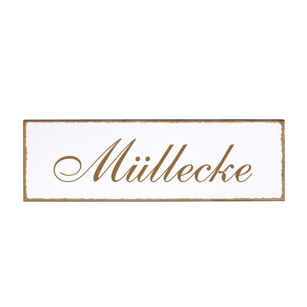 Deko Türschild - Müllecke - Schild 150x50cm - Schilder Türschilder