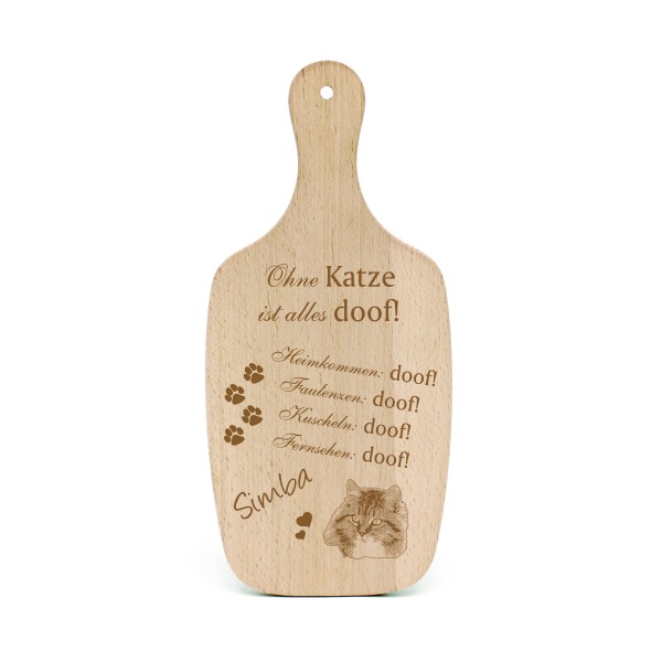 Katzendeko Schild Geschenk Sibirische Waldkatze Katze -... Alles Doof- Deko Katzenliebhaber