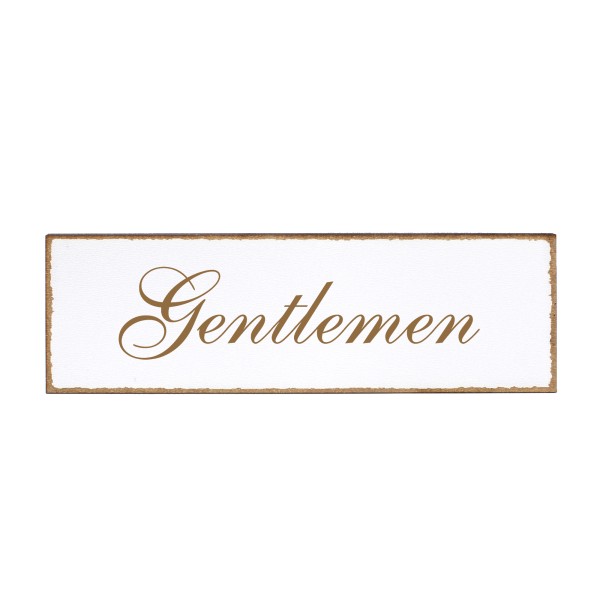 Deko Türschild - Gentlemen - Schild 150x50cm - Schilder Türschilder