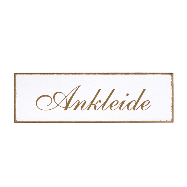 Deko Türschild - Ankleide - Schild 150x50cm - Schilder Türschilder