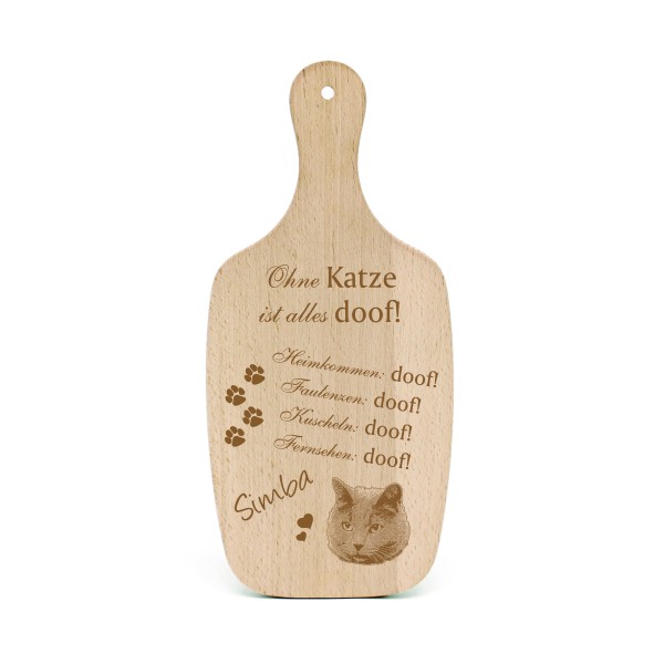 Katzendeko Schild Geschenk Kartäuser Katze Kopf -... Alles Doof- Deko Katzenliebhaber