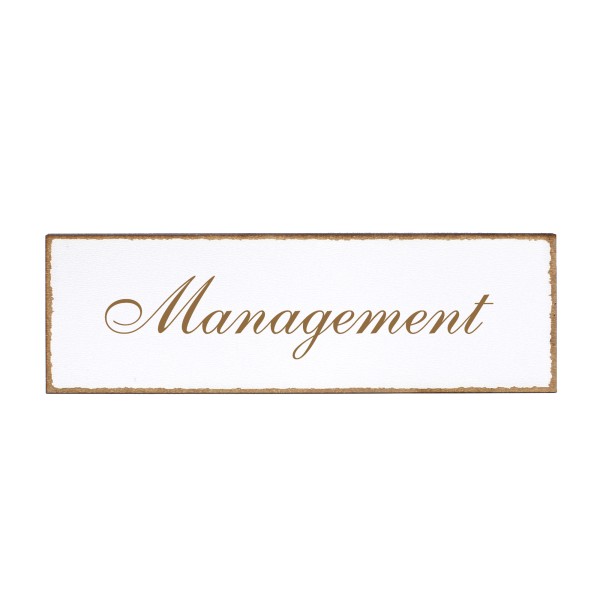 Deko Türschild - Management - Schild 150x50cm - Schilder Türschilder