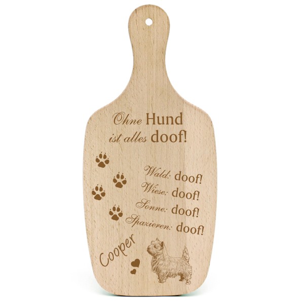 Deko Hundeschild Geschenk Hund West Highland White Terrier -...alles Doof-